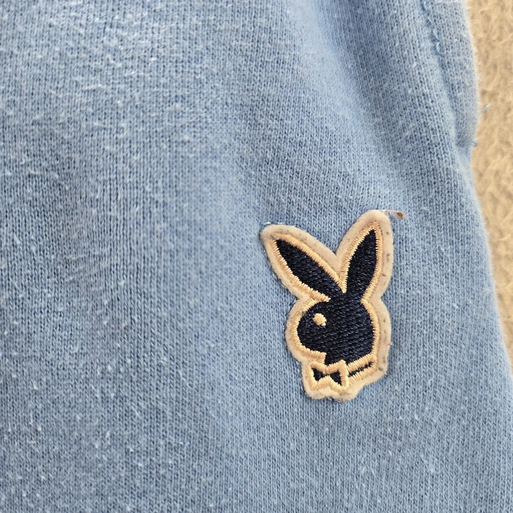 Playboy By Pacsun Women Activewear Pants‎ Small Blue Sweatpants Logo University